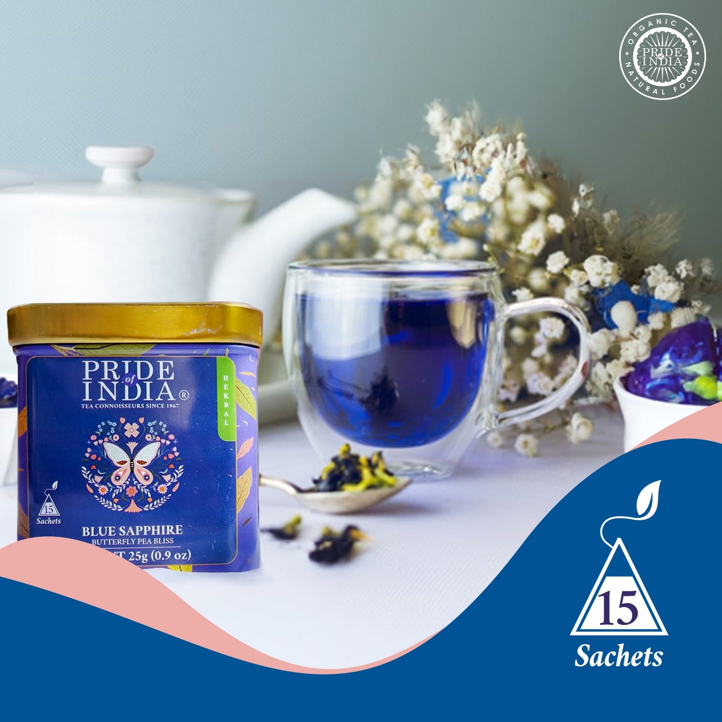 Blue Sapphire - Butterfly Pea Bliss Tea Bags
